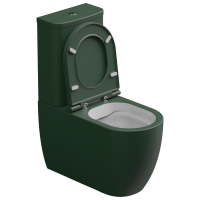 Чаша напольного унитаза биколор GSG Ceramic Design Like LKMBLBI000/036P, White/Smeraldo Matt LKMBLBI000/036P