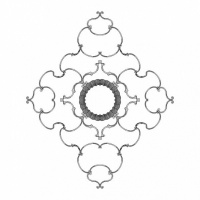 Розетка RODECOR 87517cn потолочная из полимерного гипса - Готовое решение Rodecor из элементов