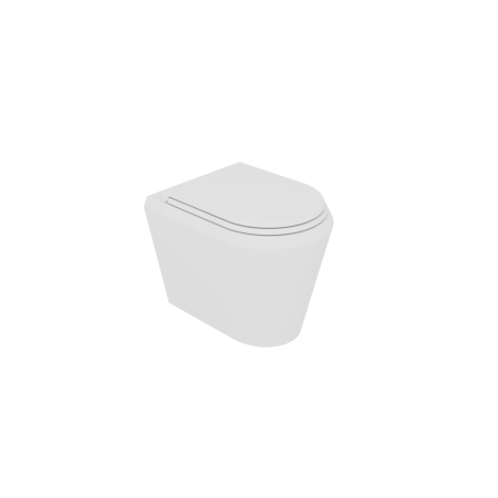 Чаша приставного унитаза GSG Ceramic Design Cruise CRWC01000, белый глянцевый CRWC01000