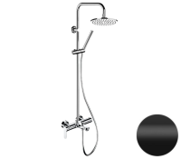 Душевая система с изливом Remer Class Line L34X7MMM20NO, черный матовый L34X7MMM20NO