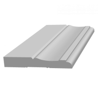 Плинтус напольный из ЛДФ Ultrawood  Base 0015 (2440 x 127 x 19 мм.)