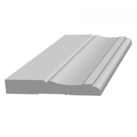 Плинтус напольный из ЛДФ Ultrawood  Base 0015 (2440 x 127 x 19 мм.)