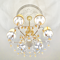 Розетка потолочная с рисунком  1.56.022 из полиуретана Европласт - Орнаментальная розетка