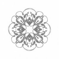 Розетка RODECOR 87108br потолочная из полимерного гипса - Готовое решение Rodecor из элементов