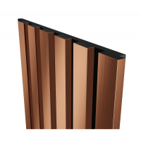 Комплект акуст.панелей, черный войлок, 3000х300х19мм, рейки ЭКОПОЛИМЕР, красная медь/2шт.