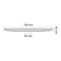 Розетка потолочная гладкая  1.56.018 из полиуретана Европласт