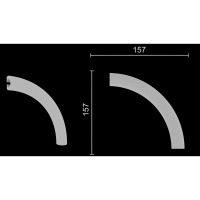Декоративный уголок из полиуретана C4-DD634 Decor-Dizayn - угловой элемент
