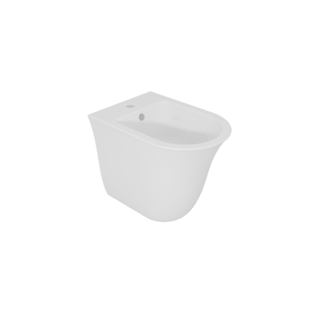 Биде приставное GSG Ceramic Design Flut FLBI01000, белый глянцевый FLBI01000