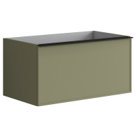 Тумба для раковины с 1 ящиком 80см Onsen Pixel 68-BP-080-F1-M57, зелёный