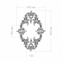 Розетка RODECOR 87022rc потолочная из полимерного гипса - Готовое решение Rodecor из элементов