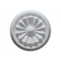 Розетка потолочная с рисунком  1.56.042 из полиуретана Европласт - Орнаментальная розетка