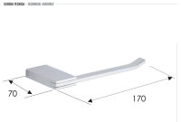 Бумагодержатель Remer Flat FT61CR FT61CR