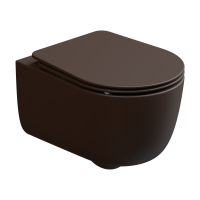 Чаша подвесного унитаза со смывом Smart Clean GSG Ceramic Design Hit! HIWCSO035, Cacao Matt HIWCSO035