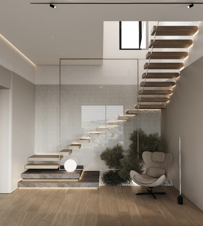 Профиль алюминиевый теневой под покраску с подсветкой Decaro D006 2000×75×70