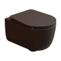 Чаша подвесного унитаза со смывом Smart Clean GSG Ceramic Design Hit! HIWCSO035, Cacao Matt HIWCSO035