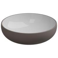 Раковина накладная биколор 45 см GSG Ceramic Design Easy EALAVRO45BI000/029, White/Tortora Matt EALAVRO45BI000/029