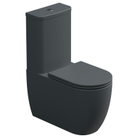 Чаша напольного унитаза биколор GSG Ceramic Design Like LKMBLBI000/028P, White/Ebano Matt LKMBLBI000/028P