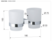 Стакан двойной Remer SQ SQ16CR SQ16CR