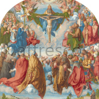 Картина: Альбрехт Дюрер, Поклонение Святой Троице