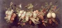 Картина: Gillemans Jan Pauwel the elder, Still Life with Fruit and a Bird