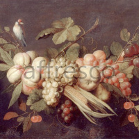Картина: Gillemans Jan Pauwel the elder, Still Life with Fruit and a Bird