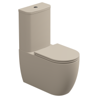 Чаша напольного унитаза биколор GSG Ceramic Design Like LKMBLBI000/034P, White/Sabbia Matt LKMBLBI000/034P