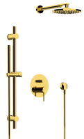 Душевая система Remer X Style X09S01ODO, золото глянцевое X09S01ODO