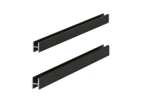 Профиль алюминиевый теневой Laconistiq Dual Черный муар RAL 9005 22-31-300 3000×8,6×12