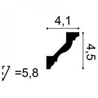 CX110 Карниз Orac Decor из дюрополимера - Плинтус потолочный