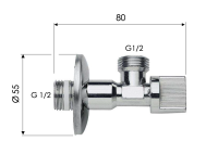 Запорный вентиль 1/2*1/2 Remer 128R1212 128R1212