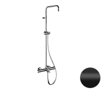 Душевая система термостатическая с изливом Remer Elegance EQ34ASSDNO, черный матовый EQ34ASSDNO