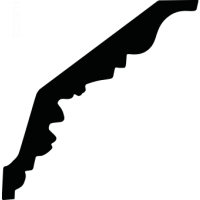 Карниз из полиуретана 1.50.185 Европласт - Плинтус потолочный с рисунком