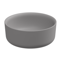 Раковина накладная 42 см GSG Ceramic Design Hit! HILAVRO42038, Fumo Matt HILAVRO42038