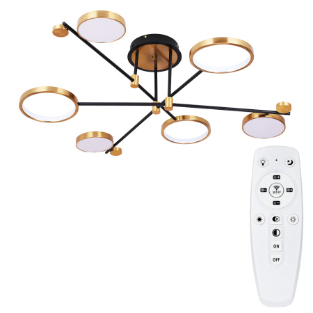 Потолочная люстра Arte Lamp HOLLY LED (теплый,холодный) 60W A1364PL-6PB