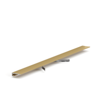 Микроплинтус LACONISTIQ micro 15 classic Золото анодированное (15х5х2450мм) 7 зажимов в комплекте