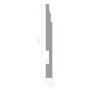 Плинтус напольный из ЛДФ Ultrawood арт. Base 5214 i (2000 x 133 x 12 мм.)