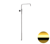 Душевая колонна телескопическая Remer 330A7DCESDEVDO, золото глянцевое 330A7DCESDEVDO