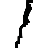 Карниз из полиуретана 1.50.136 Европласт - Плинтус потолочный с рисунком