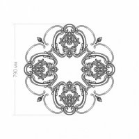 Розетка RODECOR 87109br потолочная из полимерного гипса - Готовое решение Rodecor из элементов