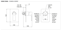 Смеситель для душа Remer Energy EY30L EY30L