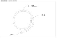 Шланг для душа ПВХ 150 см Remer SS332CN150, цвет нержавеющая сталь SS332CN150