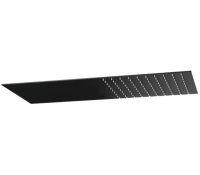 Верхний душ настенный 50x25 см Remer 350UFNOX, черный матовый 350UFNOX