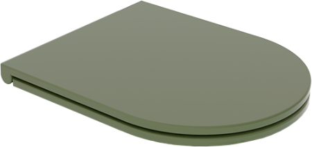 Крышка с сиденьем для подвесного унитаза с микролифтом GSG Ceramic Design Like LKCOPRSLTICR026, оливковый LKCOPRSLTICR026