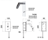 Кран сенсорный для раковины Remer Sensor SE28 SE28