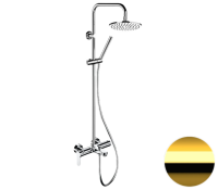 Душевая система с изливом Remer Class Line L34X7MMM20DO, золото глянцевое L34X7MMM20DO