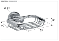 Мыльница Remer Guest GS11CFP, черный брашированный хром GS11CFP