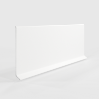 Плинтус алюминиевый LACONISTIQ Adhesive 80мм Белый матовый RAL9016. (80*10*2500мм)