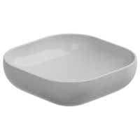 Раковина накладная 45 см GSG Ceramic Design Easy EALAVQU45000, белый глянцевый EALAVQU45000