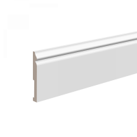 Плинтус напольный из массива дерева Ultrawood арт. Base 5501 W (2440 x 100 x 12 мм.)