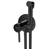 Гигиенический душ со смесителем Remer X Style X65WCFP, чёрный брашированный хром X65WCFP